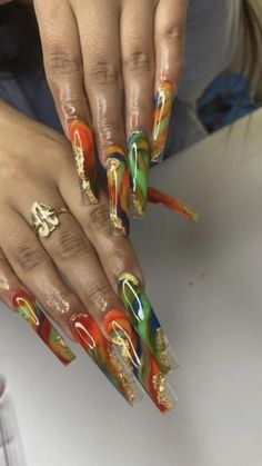 Exotic Nails, Long Acrylic Nails Coffin, Bling Acrylic Nails, Square Acrylic Nails, Luxury Nails