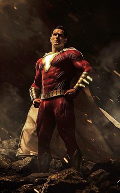 Shazam Shazam Comic, Black Adam Shazam, Superman Poster, Marvel Family, Iron Man Wallpaper, Black Panther Art