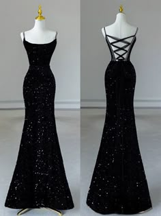 Simple Mermaid Velvet Sequin Black Long Prom Dress, Black Evening Dress Black Sequin Dress Prom, Black Dresses Bridesmaid, Short Black Formal Dress Classy, Sparkly Black Dress Long, Black Gothic Bridesmaid Dresses, Black Sparkle Dress Long, Black Dress Long Formal, Black Bedazzled Dress, Black Yule Ball Dress