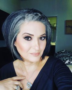 Front gray hair braid Gorgeous Gray Hair styles Grey Hair Styles, Grey Hair Roots, Grey Hair Journey, Gray Hair Styles, Gray Hairstyles, Grey Hair Transformation, Gorgeous Gray Hair, Beautiful Gray Hair