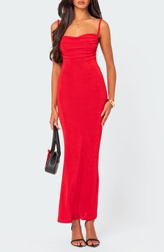 EDIKTED Clea Open Back Maxi Dress | Nordstrom