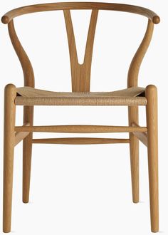 the wish chair is made from natural wood