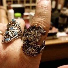 Buyer photo sarabei12, who reviewed this item with the Etsy app for Android. Fantasy Jewelry Ring, Celestial Dragon, Dragon Ring, Fantasy Jewelry, Jewelry Ring, Ring Sterling Silver, Floral Rings, Statement Rings, Etsy App