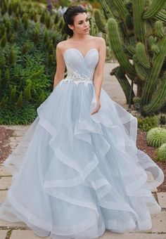 Exquisite Strapless Blue Wedding Dresses with Sweep Train Lace Applique Beach Wedding Dresses Chic Tiered Tulle Ball Gown Wedding Dresses sold by Cherishwedding. Shop more products from Cherishwedding on Storenvy, the home of independent small businesses all over the world. Tulle Ball Gown Wedding Dress, Blue Wedding Dress, Tulle Ruffles, Ruffle Prom Dress, Long Formal Gowns, Dresses Boho, Sweetheart Prom Dress, Blue Wedding Dresses, Tulle Ball Gown