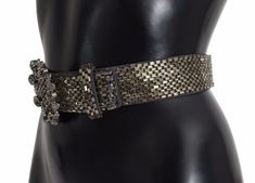 Dolce & Gabbana Absolutely stunning, 100% Authentic, brand new with tags Dolce & Gabbana crystal buckle wide sequined waist belt. This item comes from the MainLine Black Label Dolce & Gabbana collection. Runway item. Great item that can lift and entire outfit. Model: Waist belt Material: 100% Viscose, crystals Adjustable buckle closure Clear, beige, and gray Swarovski crystals Logo details Made in Italy High Heel Stiefel, Crystal Logo, Sneaker Jewelry, Dolce E Gabbana, Dolce & Gabbana, Black Label, Belt Size, Waist Belt, Belts For Women