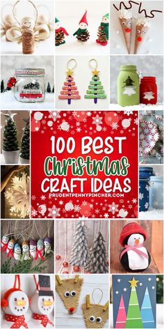 Christmas crafts for all ages, including DIY ornaments, decorations, and gift ideas for kids, toddlers, and adults, perfect for making and selling during the holiday season. Handmade Christmas Gifts Diy, Christmas Craft Ideas For Kids, Christmas Crafts For Adults, Diy Christmas Gifts Cheap, Diy Christmas Crafts, Penny Pincher, Christmas Crafts To Make, Handmade Christmas Crafts, Fun Christmas Crafts