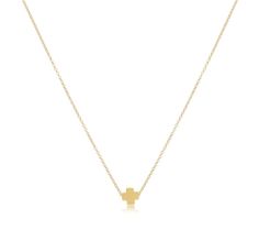 16 Necklace Gold - Signature Cross Gold Necklaces eNewton Enewton Necklace, Baby Bubble Romper, Preppy Shoes, Baby Bubble, Luggage Backpack, Hair Accessories Jewelry, Garment Bags, Girly Jewelry, 14kt Gold