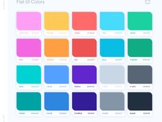 the color chart for different colors