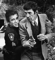 Leonard Nimoy and William Shatner (Source: http://www.trekcore.com/specials/thumbnails.php?album=166&page=1) Trek Quotes, Star Trek Kirk, Star Trek Quotes, Rachel Welch, Best Signature, Cheesy Movies, Star Trek Actors