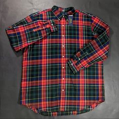 New Tag Size 2x But Item Is 3xb Red Flannel Long Sleeve Top, Classic Red Long-sleeved Flannel Shirt, Classic Red Flannel Shirt For Fall, Red Relaxed Fit Collared Flannel Shirt, Red Long Sleeve Flannel Shirt, Classic Red Flannel Tops, Red Flannel Collared Shirt, Red Relaxed Fit Flannel Shirt, Casual Red Flannel Shirt