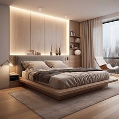 Interior Design Inspo Neutral Master Bedrooms With Pop Of Color, Japandi Bedroom, Bedroom 2024, Luxury Room, 2024 Ideas, Luxurious Hotel, Luxury Bedroom Design, Bloxburg Ideas