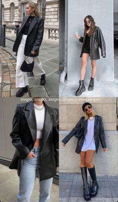 Leather Blazer Outfit Casual, Leather Jacket Outfit Work, Blazer Piel Outfit, Sobrecamisa Piel Outfit, Leather Blazer Jacket Outfit, Leather Blazer Outfit Winter, Leather Blazer Outfit, Outfit Leather Jacket, Leather Jacket Blazer