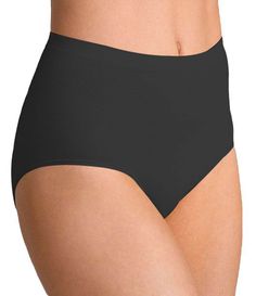 From Modern Movement&#x2C; this panty features:Soft stretch microfiber fabrication SeamlessElastic waist & leg openingsCotton gussetNylon/spandexMachine wash/tumble dry low Imported. Black Fitted Seamless Bottoms, Fitted Black Bottoms With Seamless Design, Seamless Compression Nylon Bottoms, Seamless Sports Bottoms, Seamless Shaping Bottoms For Sports, Seamless Compression Bottoms With Full Coverage, Shaping Seamless Design Shapewear Bottoms, Shaping Seamless Bottoms For Sports, Sports Bottoms With Seamless Shaping Construction