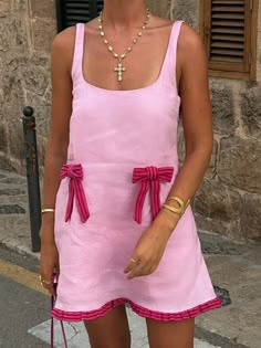 43115372281903|43115372314671|43115372347439 Summer A-line Mini Dress With Tie Straps, Feminine Pink A-line Sleeveless Dress, Pink A-line Sleeveless Dress, Pink A-line Sleeveless Feminine Dress, Pink A-line Mini Dress With Bow, Spring Sleeveless Mini Dress For Picnic, Summer Sleeveless Dress For Picnic, Feminine Sleeveless Dress For Picnic, Pink Sleeveless Mini Dress For Day Out