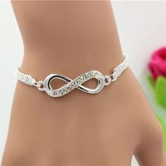 New Infinity Bracelet. Only One Available, Buy Now! Follow My Store! Condition: New With Tags Shop Kids Infinity Bracelet, Infinity Bracelet Men, Silver Infinity Bracelets, Leg Chain, Couple Bracelets, Anklet Bracelet, Rhinestone Bracelet, Crystal Bracelet, Infinity Bracelet