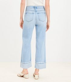 New Clothing Arrivals | Loft Crop Jeans, Cropped Jeans, Effortless Style, Wide Leg, Loft, High Rise, Cuff, Clothes