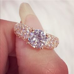 100% Brand New /18k Rose Gold Filled /Cubic Zirconia Diamond Ring/Very Bright Look Like Real Diamond Rings/ 100%Lead And Nickel Free .Will Not Tarnish Or Fade/High Quality Low Price Fast Shipping /Available Size:5/6/7/8/9/10 Rose Gold Cubic Zirconia Diamond Ring Gift, Sparkling Rose Gold Diamond Ring With Cubic Zirconia, Rose Gold Brilliant Cut Diamond Ring Gift, Rose Gold Sparkling Cubic Zirconia Rings, Gift Rose Gold Diamond Ring With Brilliant Cut, Sparkling Rose Gold Fine Jewelry Rings, Exquisite Rose Gold Ring With Pave Setting, Rose Gold Cubic Zirconia Promise Jewelry, Sparkling Rose Gold Diamond Promise Ring