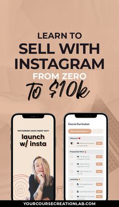 Learn to sell with Instagram: from zero to $10K sales. Passive income sales How To Advertise On Instagram, Instagram Pro, Instagram Sales, Launch Plan, Instagram Hacks, Engagement Tips, Launch Strategy, Course Launch, Cpa Marketing