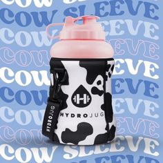 Brand New, Sleeve Only. Hydro Jug, Drink Your Water, Water Bottle Workout, Black Cow, Gym Accessories, Light Pink Color, Drink Sleeves, Christmas List, Food Lover