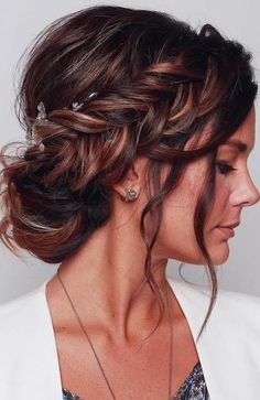 Loose Wedding Hair, Gorgeous Hairstyles, Wedding Hairstyles Bride, Colors Wedding, Simple Wedding Hairstyles, Side Hairstyles, Fishtail Braid, Wedding Hair Inspiration, Short Wedding Hair