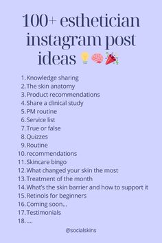 100+ instagram content ideas for estheticians Beauty Posts For Instagram, Instagram Posts For Estheticians, Aesthetician Instagram Posts, Esthetician Marketing Ideas, Esthetician Posts Instagram, Instagram Esthetics, Esthetician Post Ideas, Esthetician Instagram Post Ideas, Future Esthetician