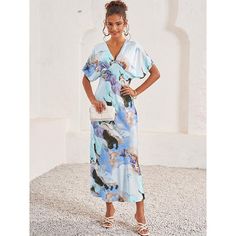 Season:Summer; Fabric:Satin; Sleeve Length:Short Sleeve; Gender:Women's; Style:Elegant; Occasion:Daily; Fit Type:Loose Fit; Dresses Type:White Dress; Pattern:Tie Dye; Design:Print; Neckline:V Neck; Brand:Shall We; Front page:FF; Listing Date:06/03/2024; Bust:null; Length:null; Sleeve:null; Fit US Size:null; Fit UK Size:null; Fit EU Size:null; Dress Length Type:Maxi Dress; Print Type:Print Spring Satin Maxi Dress With Short Sleeves, Spring Short Sleeve Satin Midi Dress, Spring Satin Midi Dress With Short Sleeves, Summer Satin V-neck Maxi Dress, Summer Satin Maxi Dress With V-neck, Summer Satin Maxi Dress For Vacation, Summer Vacation Satin Maxi Dress, Spring V-neck Satin Maxi Dress, Spring Satin Maxi Dress With V-neck