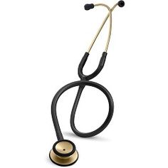 a green stethoscope with a white background