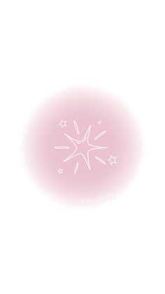 a pink background with white stars on the bottom and one star at the top in the middle