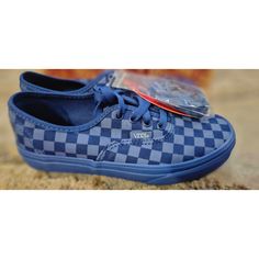 Vans Authentic Checkerboard Low Top Blue Sneakers Size 3 Kids New Casual Blue Skate Shoes For School, Blue Sporty Skate Shoes For School, Blue School Sneakers With Rubber Sole, Blue Low-top Canvas Shoes For School, Navy Vans Sneakers With Round Toe, Casual Navy Non-slip Sneakers, Blue Vans Canvas Shoes With Round Toe, Blue Vans Sneakers For School, Sporty Blue Canvas Shoes By Vans