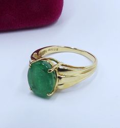 Vintage marked 14k gold and natural emerald ring size 6, In good vintage condition, Few very light scratch on the stone ( in good used condition ), The emerald 10 mm x 8 mm and 2 mm thick. Weighs 3.3 gram. Thanks. Classic Green Rings Stamped 14k, 14k Stamped Emerald Cut Emerald Ring, Fine Jewelry 14k Stamped Green Emerald Ring, 14k Stamped Emerald Anniversary Ring, Green Emerald Ring Stamped 14k Fine Jewelry, Classic Emerald Ring Stamped 14k, Green Emerald Cut Ring Stamped 14k, Emerald Rings For May Birthstone Stamped 14k, Yellow Gold Hallmarked Emerald Cut Ring