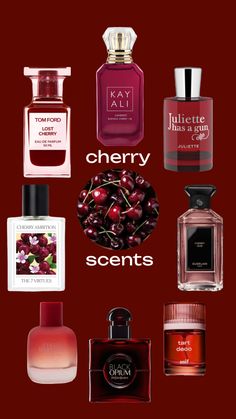 Cherry Perfume, Cherry Products, Fragrance Lab, Fragrances Perfume Woman, Perfume Collection Fragrance, Warm Fragrance, Perfume Scents, Perfume Lover, Body Care Routine