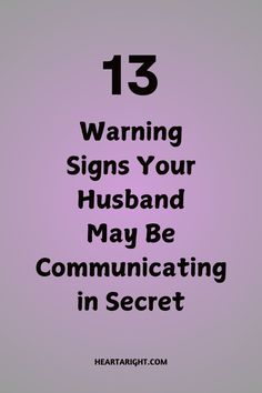 Uncover 13 signs your husband may be communicating with someone secretly. Recognizing these signs early can help protect your emotional well-being.  #RelationshipRedFlags #MarriageAdvice #TrustIssues #CommunicationProblems #MarriageHelp #LoveAndTrust #EmotionalDistance #HealthyRelationships #RelationshipAdvice #MarriageTips Five Love Languages, Communication Problems, Trust In Relationships