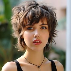 79 Modern Short Shag Haircuts To Rock In 2024 Modern Short Shag, Short Shaggy Haircuts, Crop Haircut, Short Shag Haircuts, Shaggy Short Hair, Short Shag Hairstyles, Shaggy Haircuts, Shag Haircuts, Short Shag