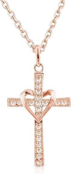 PRICES MAY VARY. Title: JOTW 10k Yellow Gold, Rose Gold and White Gold Heart & Cross Pendant with an 16, 18, 20 and 22 Inch Gold Overlay Figaro Necklace. Product Type: Departments > Women > Jewelry > Necklaces > Pendant Necklaces Rose Gold Cross Necklace, Wwjd Necklace, White Gold Cross Pendant, Jesus Necklace, Figaro Necklace, Gifts Wrapping, Cross Necklaces, Storybook Art, Necklaces Pendant