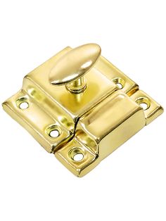 an image of a golden door handle on a white background