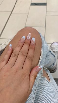 Nail Designs For Teens, Fun Summer Nail Designs, Teen Nails, Summer Nail Designs, Simple Gel Nails, Girly Acrylic Nails, Casual Nails, Classy Acrylic Nails, Cute Gel Nails