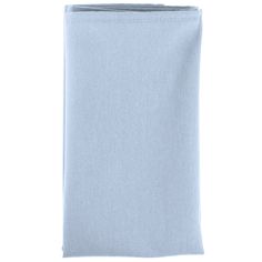 a light blue napkin on a white background