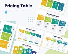 pricing table powerpoint presentation template