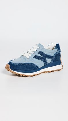 Veronica Beard Valentina Sneakers | Shopbop Sneakers Blue, Elastic Laces, Veronica Beard, Papua New Guinea, Uganda, Gq, Top Sneakers, Rubber Sole, Vietnam