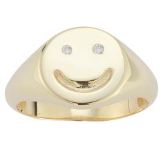 Add a touch of playfulness to your jewelry collection with this cubic zirconia-studded Sunkissed Sterling silver smiley face ring.Click on this JEWELRY & WATCHES GUIDE to learn about fit, styles, materials and more! Add a touch of playfulness to your jewelry collection with this cubic zirconia-studded Sunkissed Sterling silver smiley face ring.Click on this JEWELRY & WATCHES GUIDE to learn about fit, styles, materials and more! Width: 3 mm Metal: sterling silver Finish: polished Packaging: pouch Gold Sterling Silver Signet Ring, Tarnish Resistant, Novelty Smiley Face Jewelry As Gift, Smiley Face Ring, Smiley Face Ring As Gift, Diamond Smiley Face Ring, Novelty Smiley Face Jewelry For Gifting, Novelty Smiley Face Jewelry Gift, Novelty Smiley Face Jewelry For Gifts, Gold Smiley Face Necklace