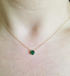 14K SOLID YELLOW GOLD 0.60 CARAT SOLITAIRE EMERALD NECKLACE Here is a dainty, delicate and simple, yet classy bezel lab created Emerald Solitaire Necklace. This is 14k Solid Gold. (We do not sell filled or plated jewelry) Perfect for everyday use. Metal : 14K Solid Gold Necklace Length : 16 inches / 41.5cm Pendant Width : 6mm Gemstone : 6mm Emerald Total Carat: 0.60ct ---MADE IN USA--- ---Absolutely stunning. Comes in a gift box. ---Shipping Policy---- Item will be shipped within 4-5 business da Minimalist Emerald Necklace In Yellow Gold, Classic Bezel Set May Birthstone Necklaces, Classic Bezel Set Necklace For May Birthstone, Classic Necklace With Bezel Setting For May Birthstone, Minimalist Bezel Set May Birthstone Necklaces, Minimalist Bezel Setting Necklace For May Birthstone, Minimalist Bezel Set May Birthstone Necklace, Classic Emerald Necklace In 14k Gold With Bezel Setting, Minimalist Round Emerald Necklace For May Birthstone