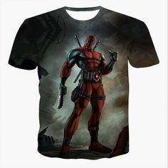 Peckshirt Deadpool Classical 2 Printed Shirts - Print In Your Way. One multipurpose item of clothing for the upper body is a shirt. It is a wardrobe must since it is available in a variety of designs, materials, and hues. A shirt usually features sleeves, a collar, and buttons along the front, although there are many variations to fit various events and tastes. Whether you're dressing for a formal occasion or going casual for a day out, a shirt is a great way to show off your sense of style while being cozy. #Shirt #Peckshirt Red Pop Culture Top With Sublimation Print, Red Top With Sublimation Print In Pop Culture Style, Fitted Red Tops With Character Print, Fitted Red Top With Character Print, Black Pop Culture Tops With Sublimation Print, Fitted Black Tops With Character Print, Black Pop Culture Top With Sublimation Print, Red Superhero Short Sleeve Top, Superhero Long Sleeve Tops With Character Print