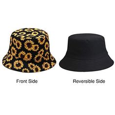 Reversible Women's Bucket Hat Cotton and Polyester Blend Floral Sunflowers on one side, Black on reverse Breathable and Lightweight As an Amazon Associate I earn from qualifying purchases. This post contains affiliate links. We get commissions for purchases made through links in this post. See our disclosure page for more information. *Price as of 02/23/2021 Floral Bucket Hat, Bucket Hat Women, Reversible Bucket Hat, Amazon Associates, Affiliate Links, Bucket Hat, Sunflower, Hats, Floral