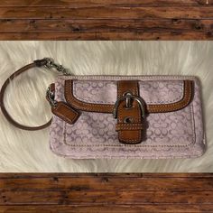 Coach Wristlet. Measures 7 1/2” X 4 1/2”. New Without Tags Purple Clutch Wristlet For Everyday Use, Purple Pouch Wristlet For Everyday Use, Purple Everyday Pouch Wristlet, Purple Handheld Clutch For Everyday Use, Purple Rectangular Wristlet For Travel, Coach Parker, Fav Products, Plaid Purse, Dkny Bag