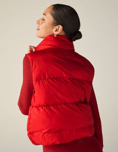 Big Cozy Puffer Vest | Beyond Yoga Functional Down Vest For Winter, Functional Winter Vest Outerwear, Functional Windproof Vest For Winter, Cold Weather Puffer Vest, Winter Puffer Vest For Cold Weather, Puffer Vest For Outdoor Activities In Fall, Functional Winter Vest, Fall Puffer Vest For Outdoor Activities, Nylon Vest For Winter And Cold Weather