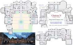 the floor plan for chateau v in hogwart's castle, which is currently under construction