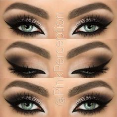 Dramatic Eyeliner, Eyeliner Hacks, Simple Eyeliner, Dark Wedding, No Eyeliner Makeup, Makeup Goals, Smokey Eye Makeup, Nail Arts