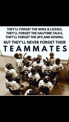 a group of hockey players standing next to each other in front of a sign that says team mates