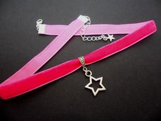 "This is a pretty hand made pink velvet choker with a tibetan silver owl charm.  The velvet is 10mm wide (approx half an inch). Measures approx. 13\" long plus a 1.5 inch extension chain. If you would like a longer, or shorter length, let me know, and i'll make the size you want. Thanks for looking!" Cute Adjustable Choker Jewelry, Cute Silver Choker Jewelry, Pink Trendy Jewelry For Festivals, Trendy Pink Festival Jewelry, Handmade Star Jewelry For Parties, Handmade Choker For Valentine's Day Party, Cute Pink Choker For Party, Handmade Adjustable Choker For Valentine's Day, Cute Adjustable Jewelry With Star Charm