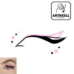 Cartoon Eyeliner, Makeup Stencils